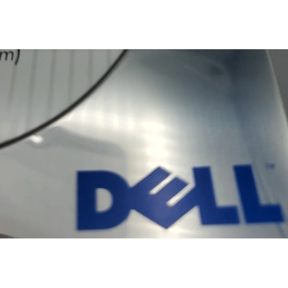 Dell Computer Picture‎ Frame Silver 5x7 Photo Oval Shiny Chrome Flaw